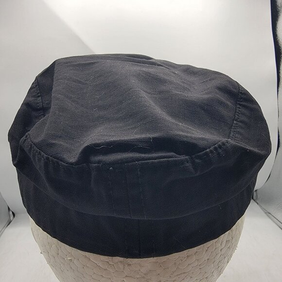 Vans Black Military Style Hat With Skull Graphic L/XL Made In USA Casual - Picture 3 of 9